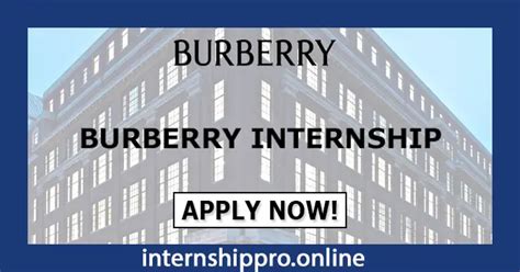 burberry internship uk|burberry summer internship.